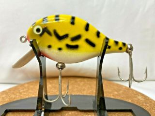 Vintage Thompson Doll Top Secret Yellow Coach Fishing Lure Unfished Ex Cond