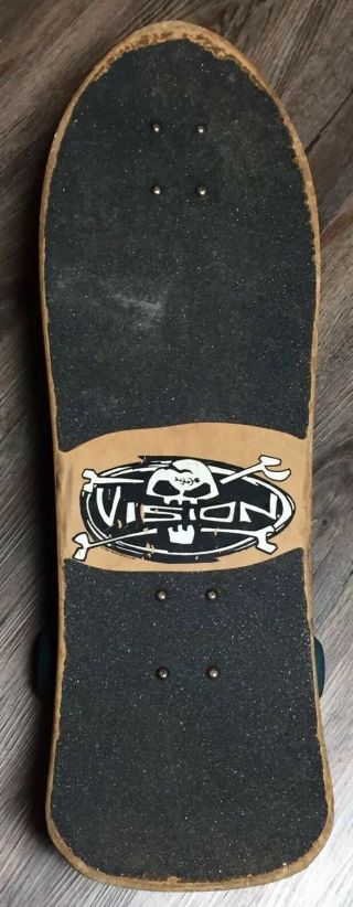 Vintage 80s Vision Shredder Too Skateboard 1988 OG - complete Board 2