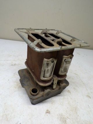 Antique Double Burner Kerosene Sad Iron Heater Stove Game Junoir No.  2