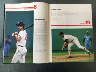 VINTAGE 1985 Boston Red Sox OFFICIAL YEARBOOK - Rice / Boggs / Evans 3