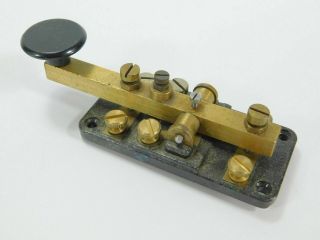 No 2 Mkii Za - 3145 Vintage Military Straight Telegraph Key For Morse Code