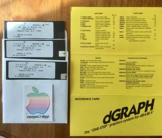 Vintage Apple Ii Software And Sticker (dgraph)