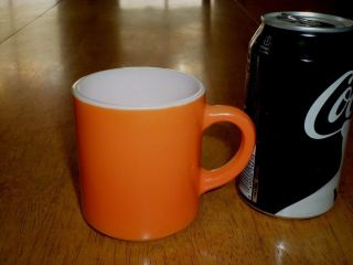 Orange Colored - Glass Coffee Cup,  1960 