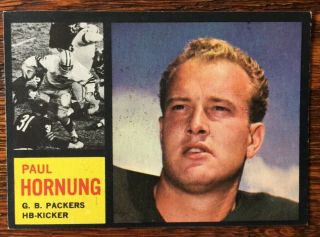 1962 Topps Paul Hornung Football Card - Vintage