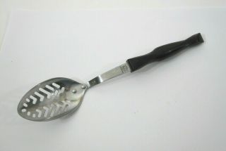 Vtg Cutco 1713 Slotted Stainless Serving Spoon Black Handle Cookware Serving 12 "