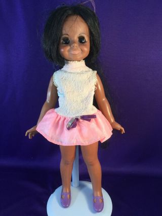 Chrissy Doll,  Growing Hair.  Ideal Toy Corp.  68/71 16 Inches Tall African America