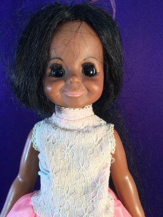 CHRISSY DOLL,  GROWING HAIR.  IDEAL TOY CORP.  68/71 16 INCHES TALL AFRICAN AMERICA 3