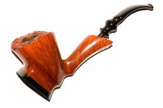 Soren Danish Handcut Straight Grain Stand Up Giant Freehand Plateaux Briar Pipe
