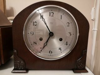 Anvil Vintage Mantel Clock In Full Order With Key