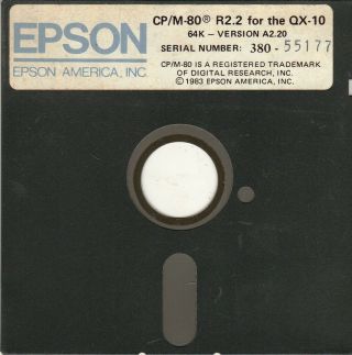 Epson Qx - 10 Cp - M Software With Valdocs