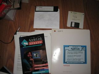 Vintage Apple Ii Applelink Personal Edition Computer Software User Guide Disks
