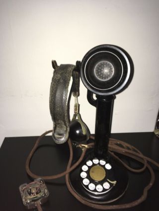 Antique Western Electric Candlestick Telephone With Receiver
