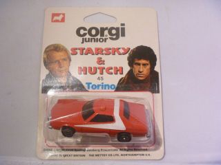 Vintage Corgi Toys Juniors Tv / Film Starsky And & Hutch Ford Torino Moc