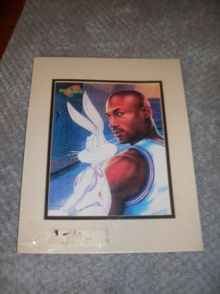 1996 Space Jam Picture Warner Brothers Michael Jordan Bugs Bunny 14 X 11