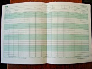 Vintage Ibm Fortran Coding Form Computer Paper Programmer Sheet Mid 70 