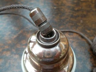 Vintage Brass & Ceramic Ceiling Light Pull Switch 2