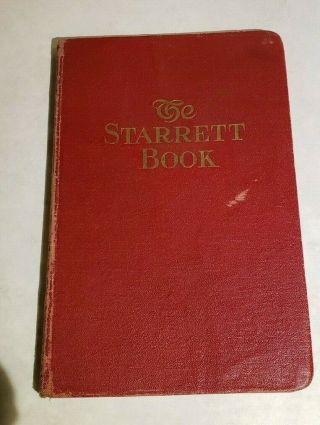 1915 " The Starrett Book For Machinists 