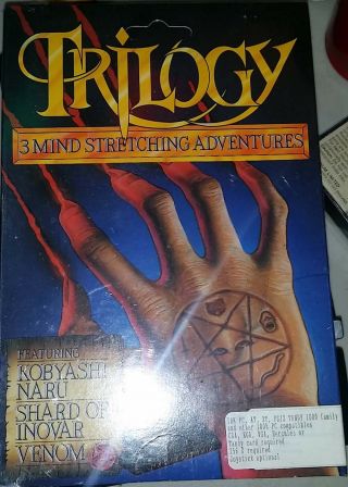 Vintage Pc Game Trilogy - 3 Mind Stretching Adventures 3.  5 " Disk Ibm Pc Tandy 1000