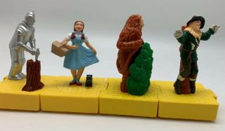 Mcdonalds Set 4 Happy Meal Toy Wizard Of Oz Yellow Brick Road Train Vintage