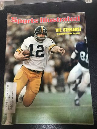 1975 Sports Illustrated,  Terry Bradshaw,  Pittsburgh Steelers Bowl Champs