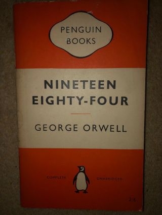 Vintage Penguin Book (1956) - Nineteen Eighty Four By George Orwell
