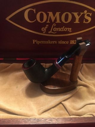 Stanwell " Rusticated 1/4 Bent Billiard” “statement 9mm Filter” 258 Estate Pipe