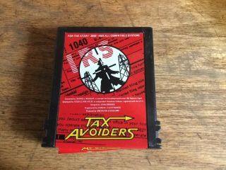 Tax Avoiders Atari 2600 Game Cartridge By American Video Game