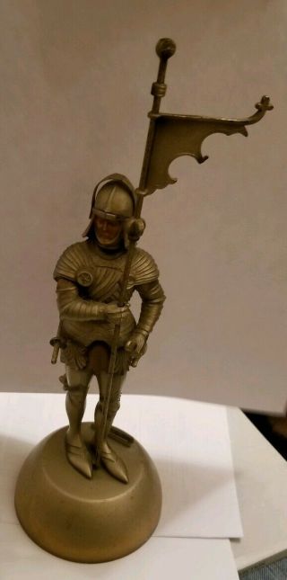 Vintage Reuge Music Box Knight In Armor Table Lighter City Of My Dreams