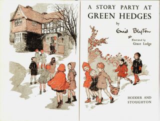 Enid Blyton A Story Party At Green Hedges 1st First Edition 1949 Vintage