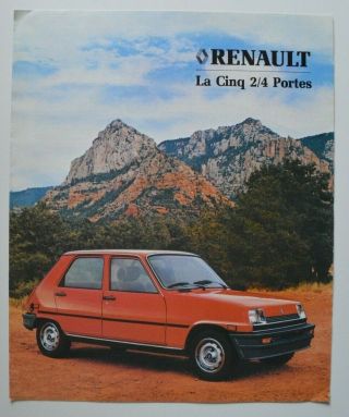 Renault 5 1982 Dealer Brochure - French - Canada