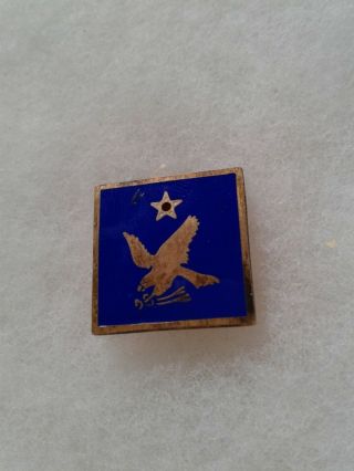 Vintage Csib Us Army 2nd Air Force Badge Csib Wwii Veteran Sterling