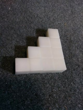 10 Vintage White Cube Keycaps Mechanical Keyboard Terminal Slot Post