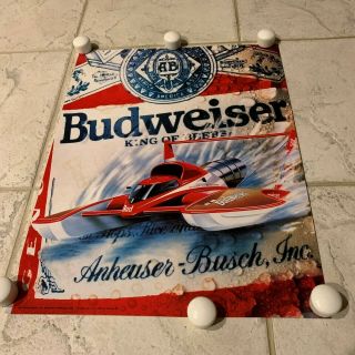 1990 Miss Budweiser U - 1 Unlimited Hydroplane Racing Poster 14x16 Bernie Little