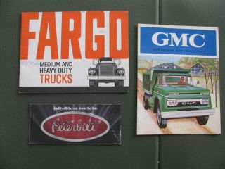 1963 Fargo,  1965 Gmc & 1982? Peterbilt Medium & Heavy Duty Truck Brochures - 3