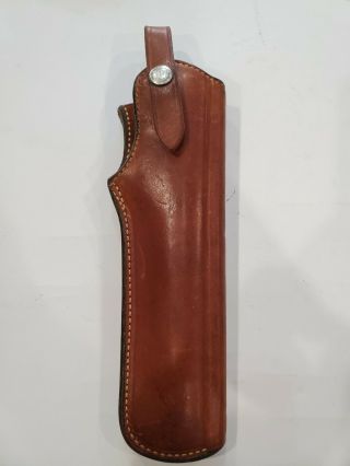 Vintage 89 Bianchi Suede Lined Leather Holster For S&w Browning Ruger.  22 Auto