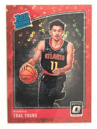 2018/19 Optic Fast Break Trae Young Rated Rookie Holo Red Foil 23/85