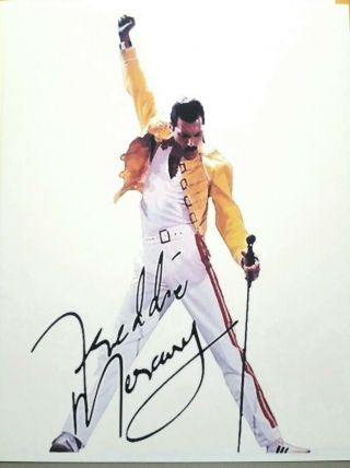 Queen Freddie Mercury Vintage Concert 8x11 Signed Autographed Photo Reprint Rp