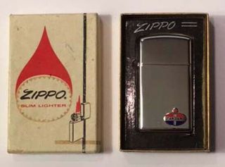 Vintage " Zippo " Lighter With Instructions Standard Oil Co.  Ex,