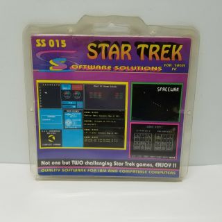 Star Trek,  Software Solutions 5.  25 Floppy Ibm Pc Ss015 Vintage