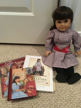 Retired Pleasant Company American Girl - Samantha Doll,  Books,  And Cards.