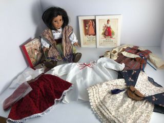 American Girl Vintage Josefina With Clothes And Books,  Vg Cond