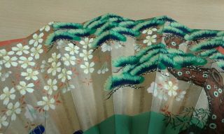 Vintage Hand Painted Japanese Fan 3