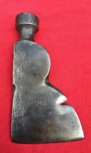 Vintage Plumb 1 & 1/4 Lb Hatchet Head With A Round Neck And Round Striking Head