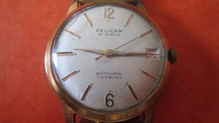 Vintage Pelican Automatic 41 Jewel Date Watch