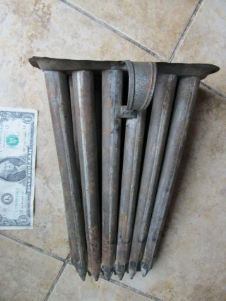 Very Early,  Large 12 Tube Colonial Tin Candle Mold,  C1770,  Folk Art,  Gift