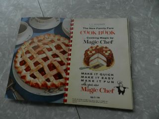 Vtg 50s Retro Advertising Magic Chef Stove Range Cookbook Recipes