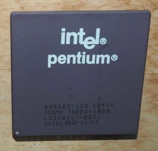 Intel Pentium A80502 - 120 Sx994 120mhz Ceramic Cpu