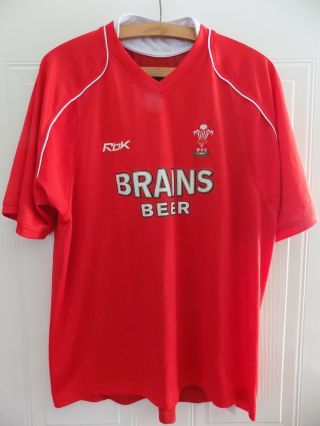 Wales Cymru 2006 Rare Vintage Retro Rugby Home Shirt Jersey Reebok L