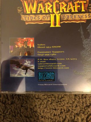 Warcraft 2 II Tides of Darkness PC MS - DOS 1995 CD - Rom Disc 3
