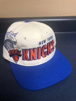 Vintage Sports Specialties Nba York Knicks Hat Cap Snapback Blue White